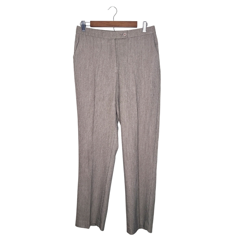 Allison Daley Vintage High Rise Tan Trousers